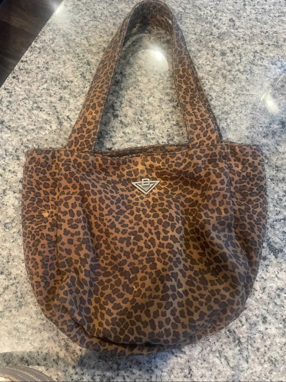 Bottega Veneta Brown Leopard Print Mini Tote with Branded Logo